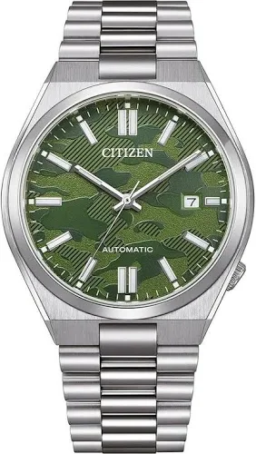 Citizen Green Patterned Dial Watch, Ref. NJ0159