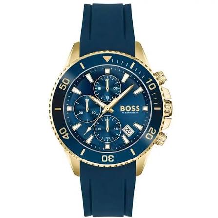 BOSS Admiral Blue & Gold-Tone Chronograph, Ref. 1513965